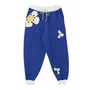 Calça Moletom Bordado Florada Azul Fabula