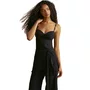 Calça Pantalona Lisos Linho Preto Cia Maritima