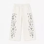 Calça Sarja Baggy Ursinhos e Laços Off White Pituchinhus