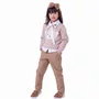 Calça Sarja Bolsos Laços Caramelo Pituchinhus