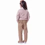 Calça Sarja Bolsos Laços Caramelo Pituchinhus