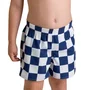 Calção Praia Quadriculado Marinho Kids Dedeka