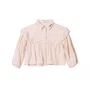 Camisa com Renda Bege Vanilla Anime