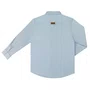 Camisa Infantil Lisa Tricoline Manga Longa Azul Claro Dame