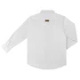Camisa Infantil Lisa Tricoline Manga Longa Branco Dame