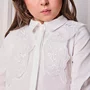 Camisa Infantil Menina com Borboleta Off White Anime