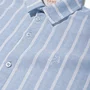 Camisa Linho Listrada Denim Dame
