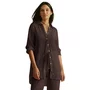Camisa Lisos Shantung Coffee Cia Maritima