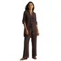 Camisa Lisos Shantung Coffee Cia Maritima