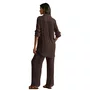 Camisa Lisos Shantung Coffee Cia Maritima