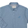 Camisa Social Azul Denim Xadrez Dame