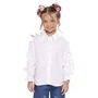 Camisa Tricoline Babado Mangas Mini Laços Pituchinhus