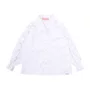 Camisa Tricoline Babado Mangas Mini Laços Pituchinhus