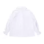 Camisa Tricoline Babado Mangas Mini Laços Pituchinhus