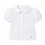 Camisa Tricoline Branca Básica Petit Cherie