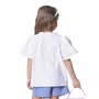 Camisa Tricoline Gola Renda Bordada Branco Pituchinhus