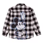 Camisa Xadrez Flanela Mickey Preto Youccie