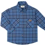 Camisa Xadrez Flanelada Azul Denim Classic Dame