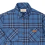 Camisa Xadrez Flanelada Azul Denim Classic Dame