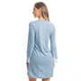 Camisão Manga Longa Paula Azul Daniela Tombini