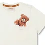 Camiseta Algodão Teddy Bolso Off White Dame