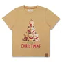 Camiseta Algodão Teddy Natal Bege Dame