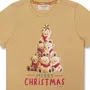 Camiseta Algodão Teddy Natal Bege Dame