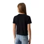 Camiseta Cropped Logo Bordado Preto Calvin Klein