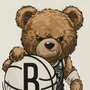 Camiseta Infantil NBA Nets Teddy Bola Off Dame