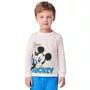 Camiseta Manga Longa Mickey Bye Bye Off White Youccie