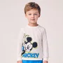 Camiseta Manga Longa Mickey Bye Bye Off White Youccie