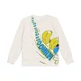 Camiseta Manga Longa Mickey Bye Bye Off White Youccie