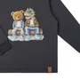 Camiseta Manga Longa Ted e Dino Chumbo Dame