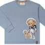 Camiseta Manga Longa Teddy Nasa E Dog Dame