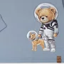 Camiseta Manga Longa Teddy Nasa E Dog Dame