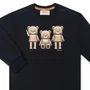 Camiseta Manga Longa Teddy Playmobil Preto Dame
