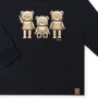 Camiseta Manga Longa Teddy Playmobil Preto Dame