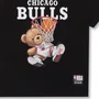 Camiseta NBA Teddy Chicago Bulls Preto  Dame