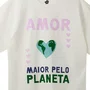 Camiseta Silk Oversized Amor Maior Farm Futura