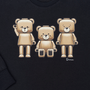 Camiseta Manga Longa Teddy Playmobil Preto Dame