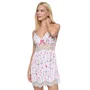 Camisola Curta Opala Floral e Pink Miss Victtoria