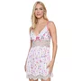 Camisola Curta Opala Floral e Pink Miss Victtoria