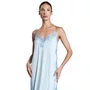 Camisola Midi Visco e Renda Azul Claro Aurora Revedenfant