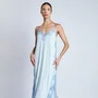 Camisola Midi Visco e Renda Azul Claro Aurora Revedenfant