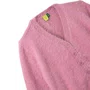 Cardigan Pelinho Cropped Rosa Algodão Farm Futura