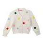 Cardigan Tricot Floral Colorido Fábula