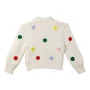 Cardigan Tricot Floral Colorido Fábula
