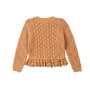 Casaco Cardigan Tricot Caramelo Com Renda Anime