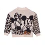 Casaco Infantil Menina Tricot Oncinha Minnie Bege Anime