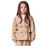 Casaco Jaqueta Trench Coat Bege Classic Anime